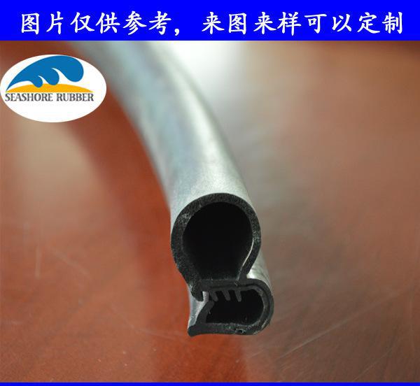 夹钢带EPDM 三元乙丙密封胶条 汽车挡水条